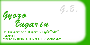 gyozo bugarin business card